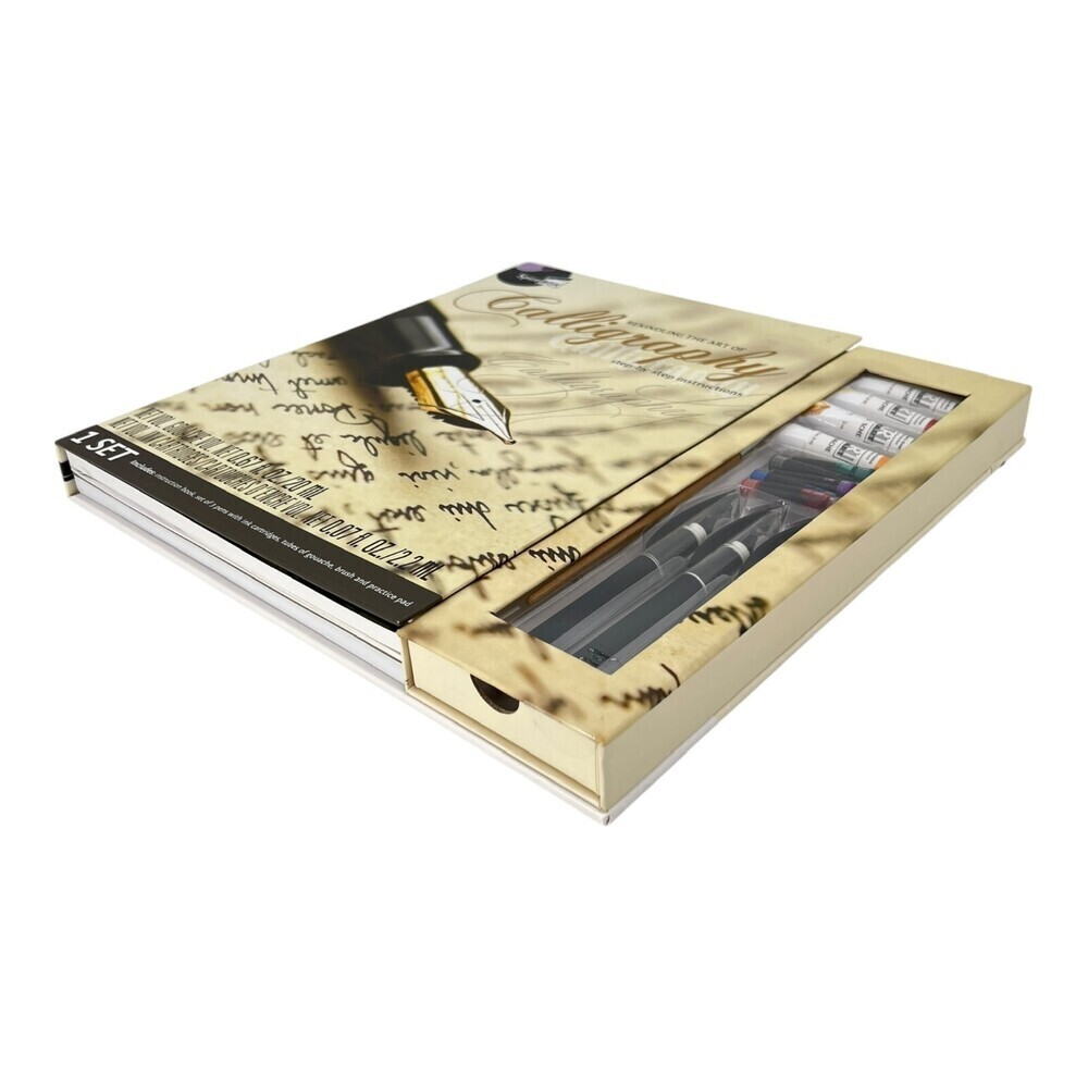 SpiceBox Masterclass Calligraphy Writing Set Instruction Guide Pens Ink NIB - Picture 2 of 11